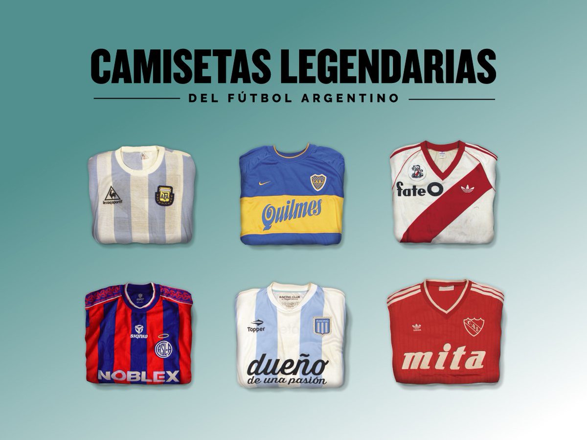 Camisetas legendarias del fútbol argentino – VIAJEROS A PIE